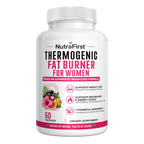 Thermogenic Fat Burner for Women, 60 capsule bottle, front